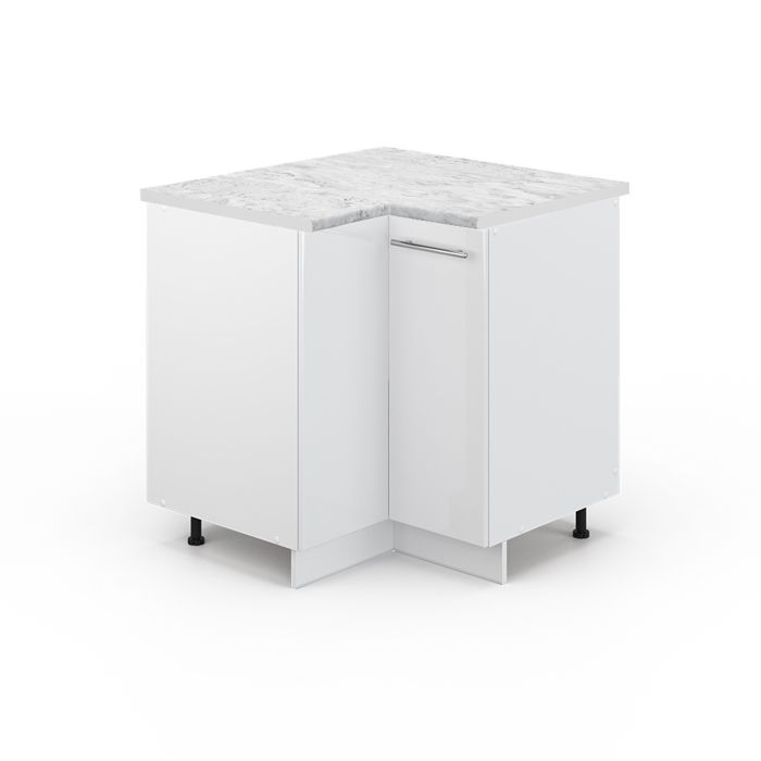 Meuble dangle Fame-Line 80.5cm PT Marbre Blanc Haute brillance/Blanc Vicco 45946