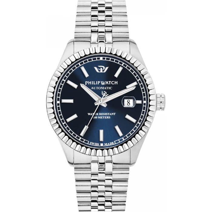 Montre - PHILIP WATCH - R8223597022 - Automatique - Cadran bleu - Acier 49 mm