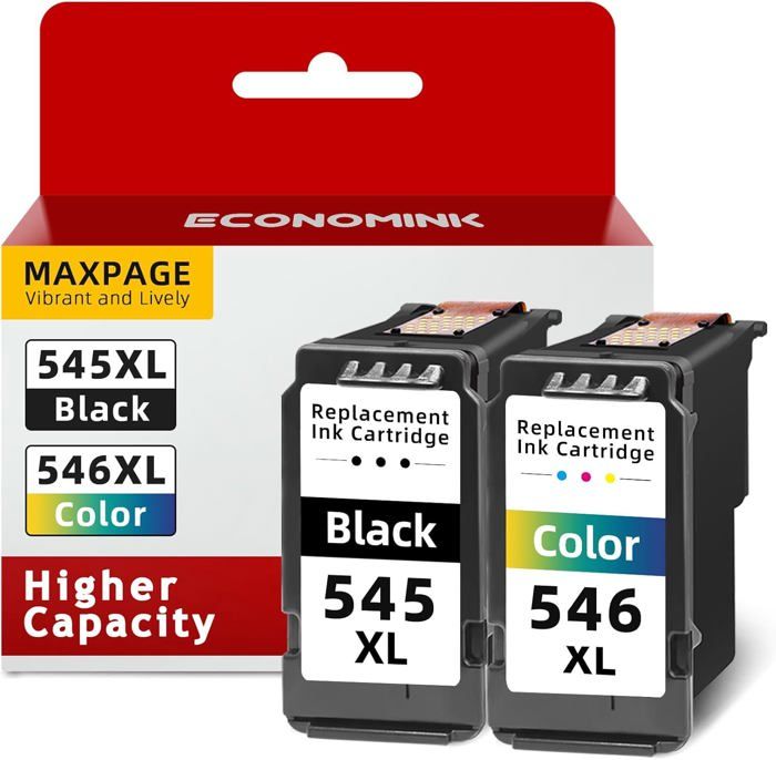 Cartouches D'Encre Remanufacturées COLORETTO 546XL Pour Canon - Compatibles Avec De Nombreux Modèles Pixma, MG, TS, TR, MX, IP - 3