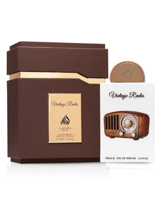 Eau de Parfum - Lattafa - Vintage Radio - 100 ml - Mixte - Prune Palo Santo Poivre Noir