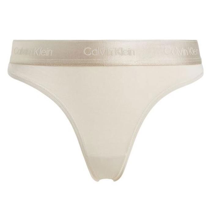 String Ecru Femme Calvin Klein Jeans Thong Beige - Cdiscount Prêt-à-Porter