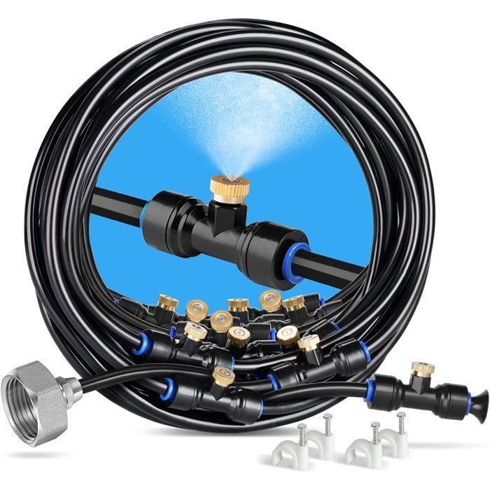 Brumisateur Exterieur Brumisateur pour Patio Jardin Serre Trampoline pour Parc Aquatique 9M YYV