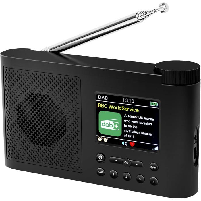 Radio-Réveil ECG RB 010 - Tuner FM 10 Présélections - Écran LED Blanc - Fonction Snooze