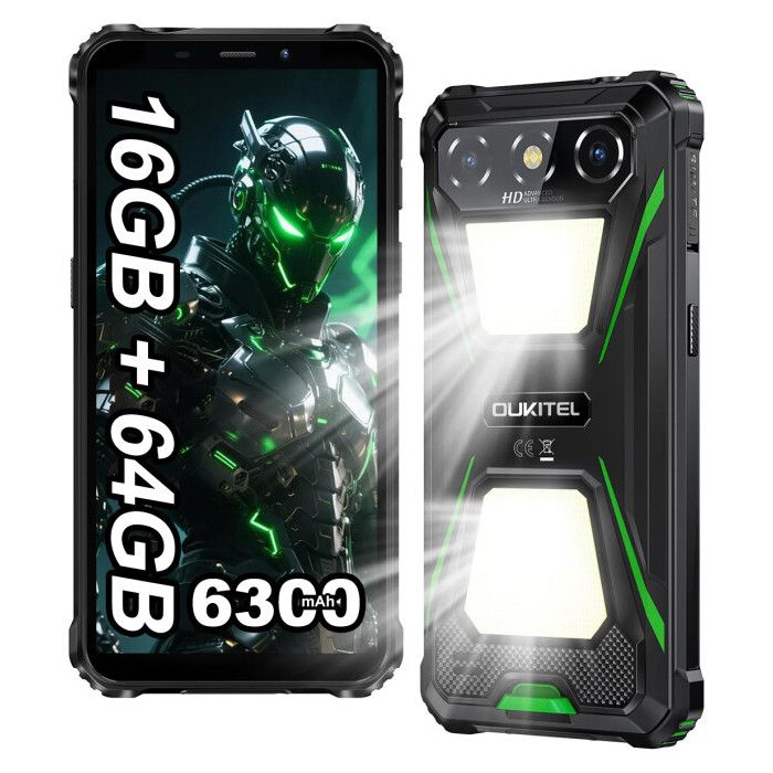 OUKITEL G5 Smartphone Robuste - 16Go + 64Go - Batterie
