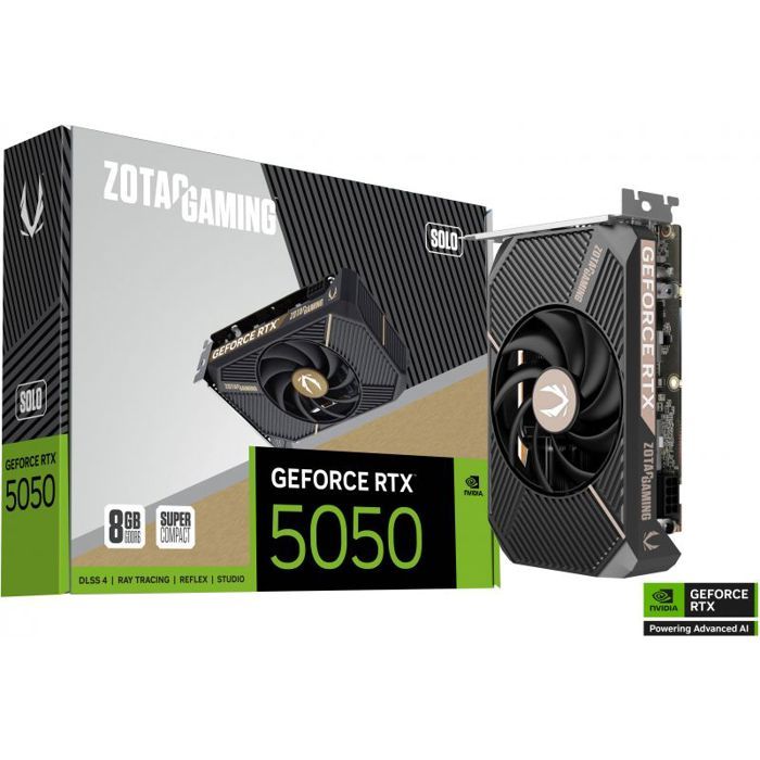 Carte Graphique Zotac GAMING GeForce RTX 5050 SOLO – 8 Go GDDR6, PCIe 5.0 - vue 6