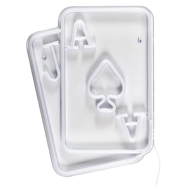 Lampe led effet néon mural carte de jeu avec port USB Lampe led effet néon mural carte de jeu avec port USB
