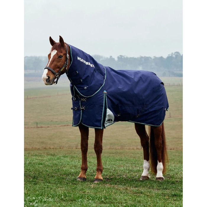 Meilleurs prix pour Couverture dextérieur pour cheval détachable au coup Weatherbeeta Comfitec Plus Dynamic 100g - Bleu - 160 cm
