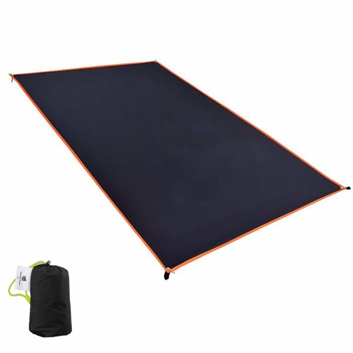 Tapis de Sol imperméable ultraléger pour 1 à 4 Personnes pour Camping randonnée Pique-Nique-90*210cm