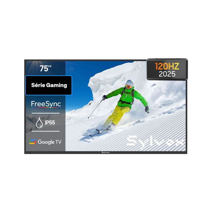 TV LCD SYLVOX 75 4K UHD 120Hz IP55 étanche