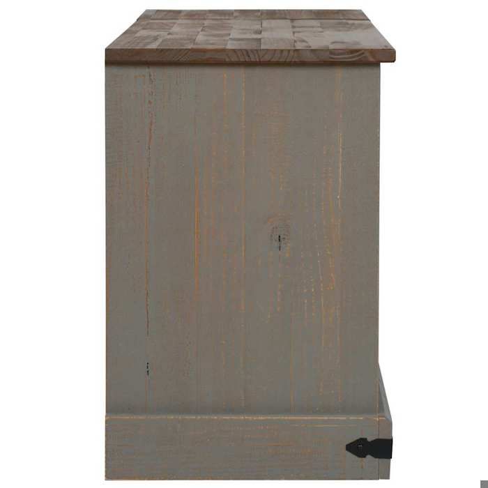 NEUF Armoire TV - Gris - Meuble TV - TABLE TV - HALDEN 2 portes coulissantes gris 150x40x60 cm - TT3400