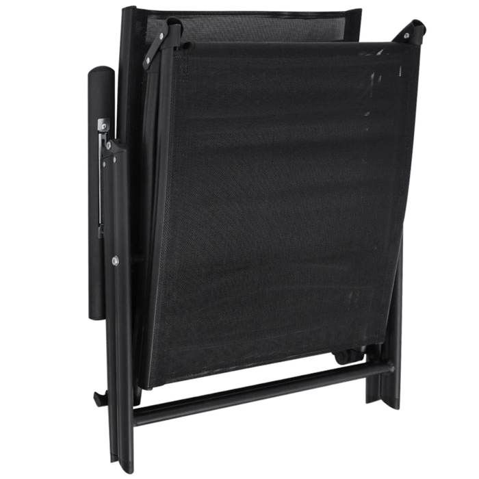 Sale 2026 Chaise longue pliable - BURKE - Transat 1 PLACE - Aluminium Noir Cc570