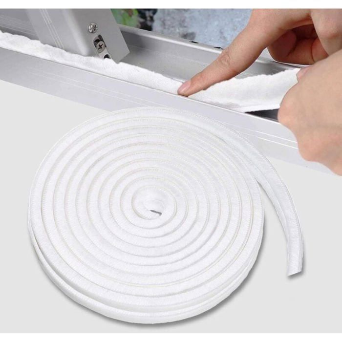 Bande détanchéité autocollante - JIANGZHA - Joint de volet roulant - 10 m - Insonorisant - Blanc