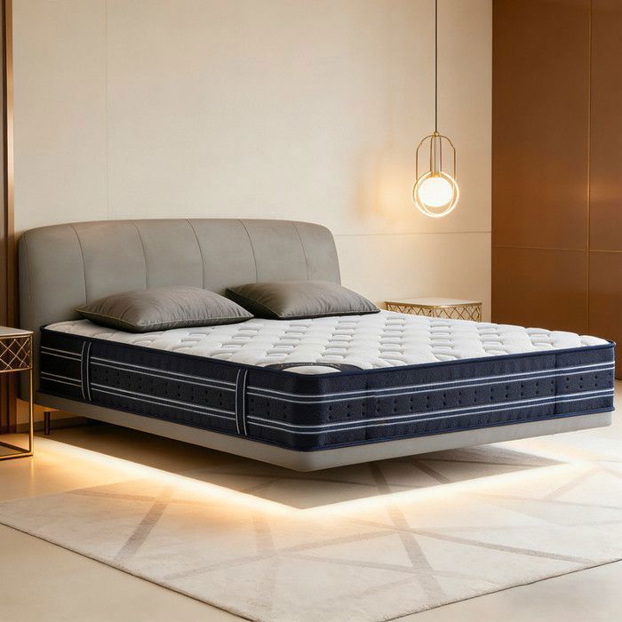 Matelas 140x190 cm Mousse mémoire de forme Oeko-TEX® Mi-ferme Ergonomique et Anti-acariens Chaud et Respirant Épaisseur 28cm