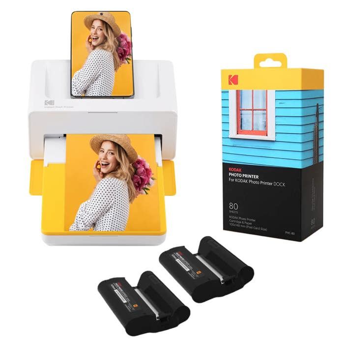 KODAK – Pack Imprimante Photo Bluetooth PD460 + Cartouche 80 Photos Format Carte Postale 10x15 cm Neuf - vue 4