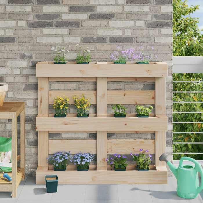 vidaXL Caisses à fleurs pour palettes Euro 24 pcs - vue 2