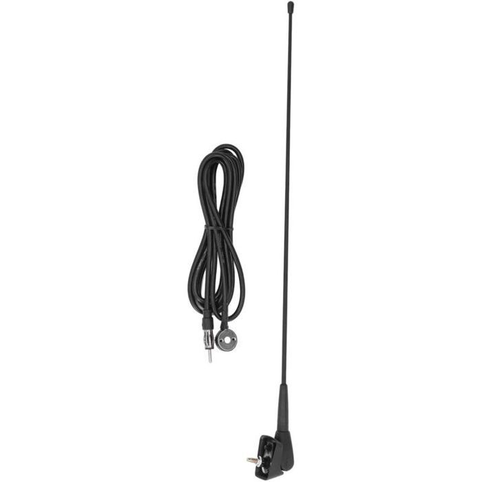 Antenne autoradio caoutchouc - Réception FM AM Base rotative 180° - Peugeot - Remplacement