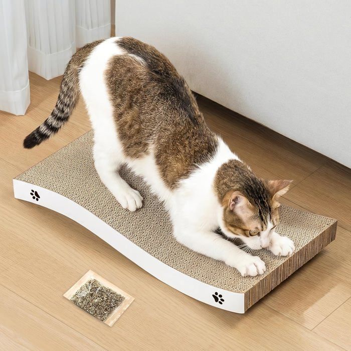 Griffoir Pour Chat - Griffoir Chats Carton Avec Texture Scratch Premium Gratoir A Chats Durable Réversible