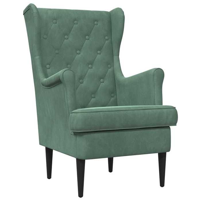 Elégance - Chic Fauteuil 1 place moderne - Fauteuil salon-séjour - Vert - Mer - Velours - 65x79x100cm_0444145