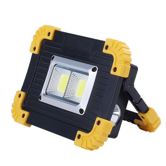 Projecteur LED Portable Rigwig – Lampe De Travail Rechargeable USB, 1800mAh, IP65
