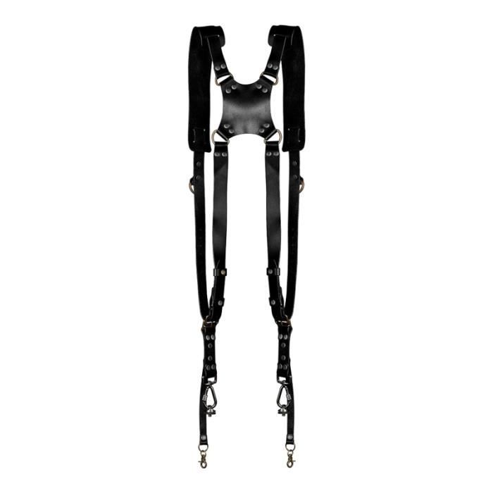 Ceinture De Poitrine Rembourrée En Cuir Ken Taur - Noire, Neuve, Référence 458Y
