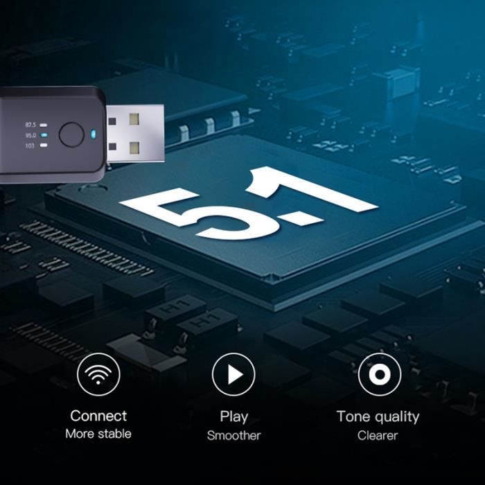 Kit émetteur FM USB sans fil pour voiture, récepteur compatible