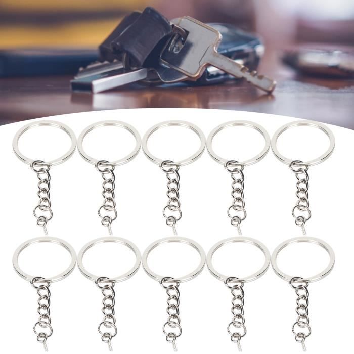 42 Pièces Porte-Clés Câble Acier Inoxydable - Anneaux Clés Colorés 10cm 15cm 20cm - Multifonction Pour Randonnée, Bagages, Clés Et Outils