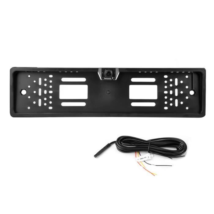 Cadre De Plaque D'immatriculation Avec Caméra De Recul - Champ 170°, 12 LEDs, Fixation Européenne