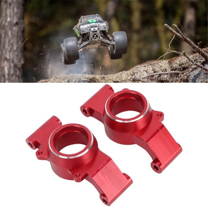 Porte-moyeu Arrière Rouge Usiné Billet Pour Traxxas Bandit 1/10 - Intégry, Modèle T8662RED