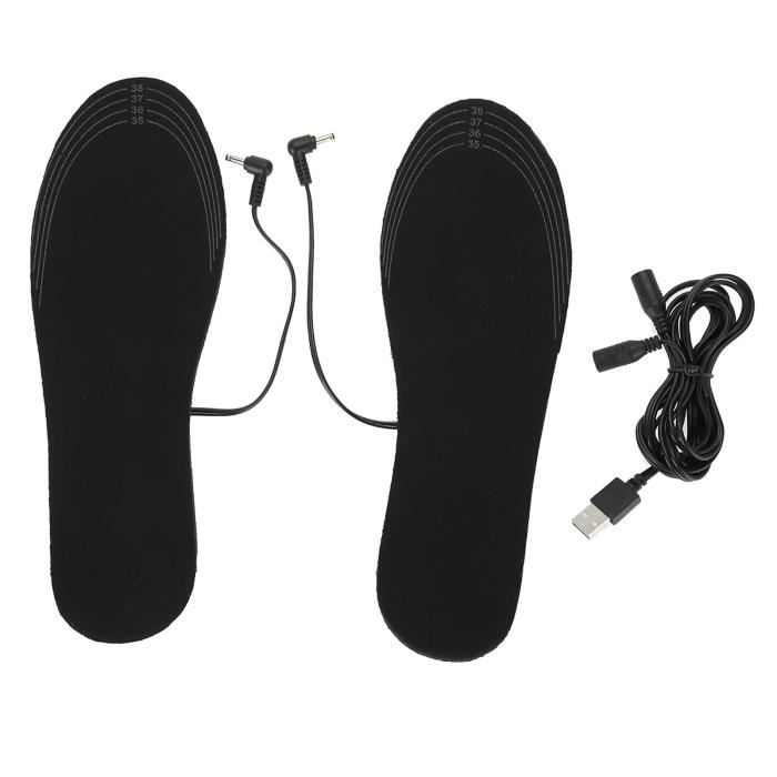 Semelles Chauffantes électriques Rechargeables - Pour Chaussures, 3 Modes D'alimentation (USB/secteur/power Bank), Tailles 35 à 44