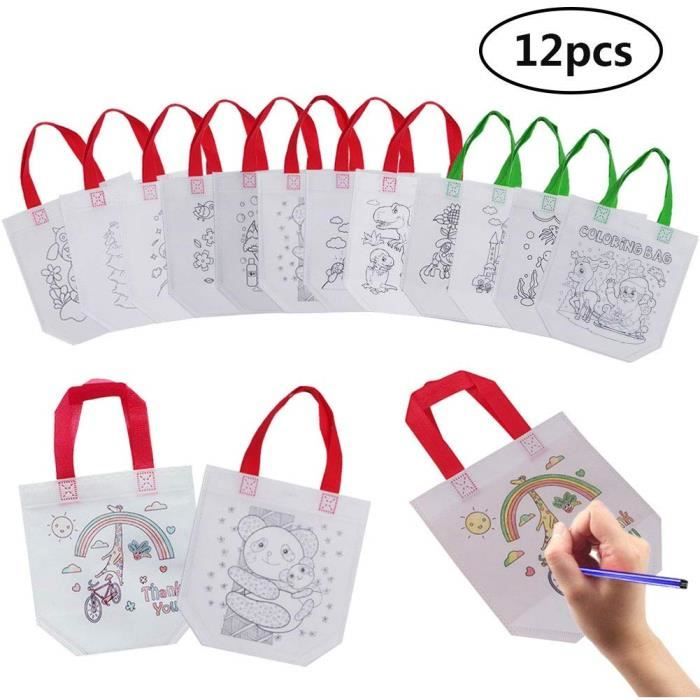 Dsaren 12 Pieces Sac A Colorier Bricolage 36 Crayons Textiles Sac Fourre Tout A Graffiti Cadeau D Anniversaire Pour Enfant 3247 Achat Vente Dsaren 12 Pieces Sac A Co 3247 Cdiscount