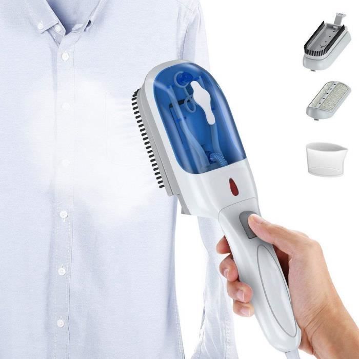  D&eacute;froisseur Vapeur Portable -Fer &agrave; Repasser de Voyage -Repassage &agrave; la main -Adapt&eacute; tous Tissus Coton Soie Laine 