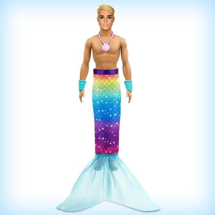Barbie Dreamtopia - Poupée Transformation de Ken en Prince Triton