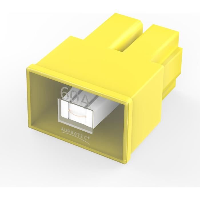 Fusible à Fusion Lente 30A Type PAL - Pour Nissan, Mazda, Honda, Toyota - Taille 31x23x16 Mm - 6