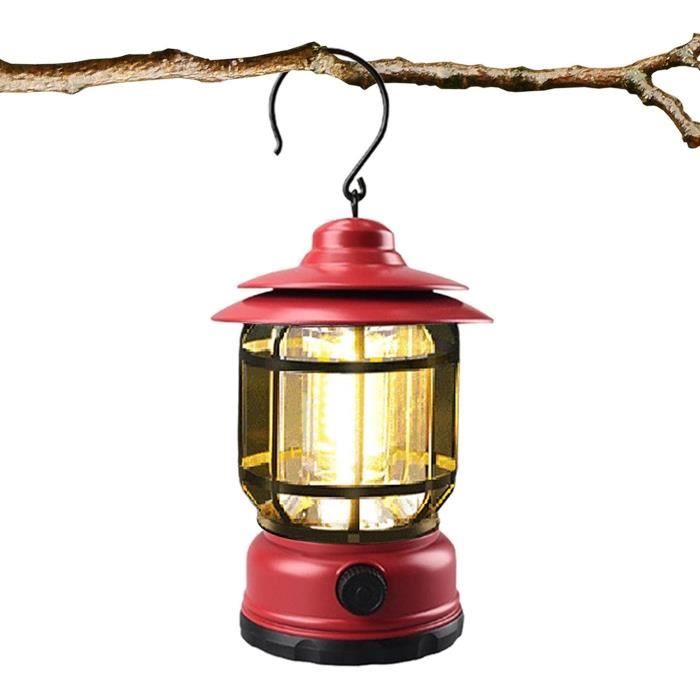 Lanterne de Camping LED rétro Lanterne Vintage LED ABS,Éclairage