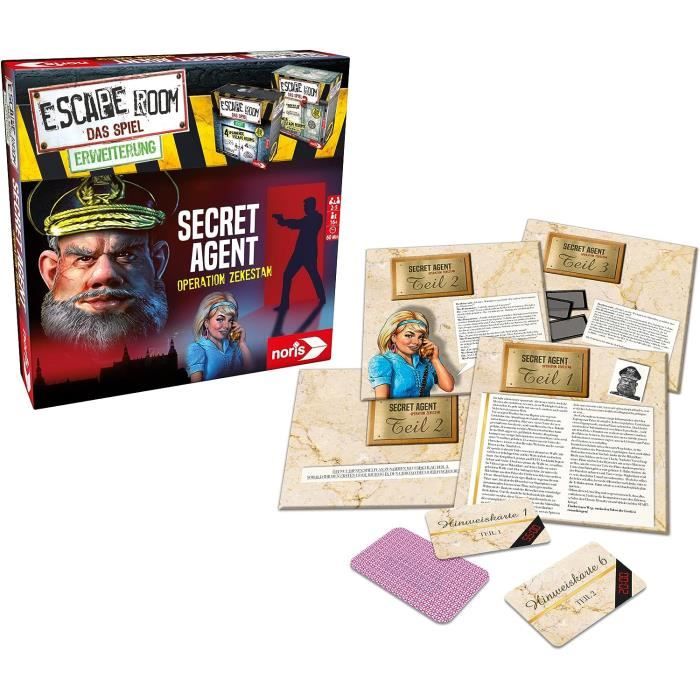 Escape Room Extension Secret AgentJeu De Société Pour AdultesJouable Uniquement Avec Le