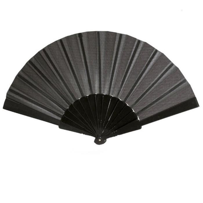Éventail Noir - PARTILANDIA 2010 S.L. - Accessoire de Carnaval pour Adulte et Enfant