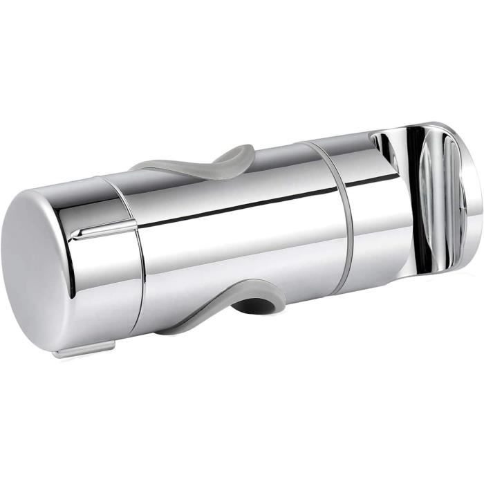 Support De Douche Réglable 18-25 Mm - Porte-Douchette ABS Chromé, Rotation 360°, Installation Facile Sans Outils