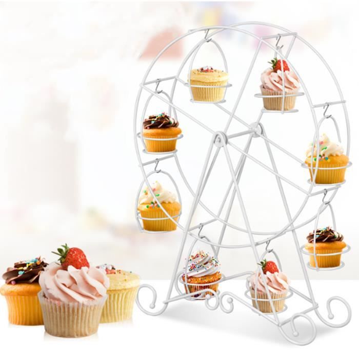 Support à Gâteau,Présentoir rond à macarons à 6 étages,pour gâteaux,  desserts, aliments, pâtisserie, fête de mariage - Cdiscount Maison