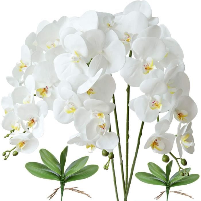 Orchidée Artificielle Phalaenopsis Imprimée En 3D - Rouge - Décoration Intérieure Sans Entretien