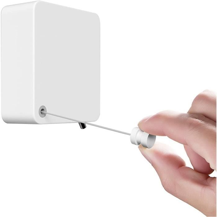 Corde à Linge Rétractable Double Fil 2x5.1 M - Acier Inoxydable, Capacité 20 Kg | Pour Intérieur, Balcon, Salle De Bain