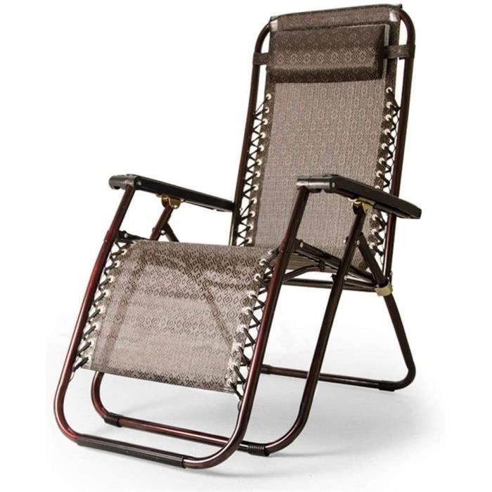 Chaise Longue de Jardin inclinable Chaise Longue de Plage Pliante