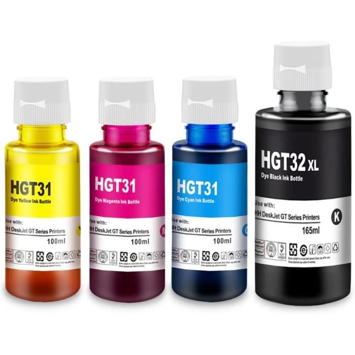 Encre Sublimation Hp Smart Tank 7005 Yongairuink 31 32 XL 32XL Encre Orange Parfumée Pour Smart Tank Plus 555 Imprimante Pour Smart Tank 7005 7006 7305 7306 7605 5105 5106 5107 455 515 519 530 558 559 5700 655 670 750 790 (4 Paquets Hp Smart Tank 5106