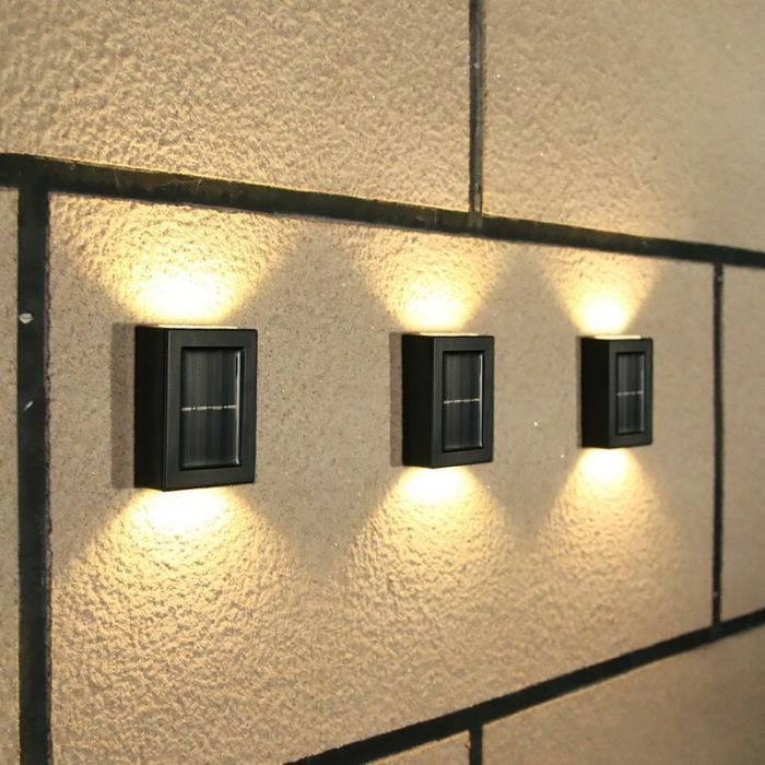 1-2-4-6-8-10x DEL Extérieur Lampes Maison Mur Lampes Allée Éclairages Blanc