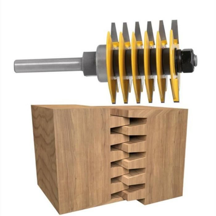 Fraise à Tenon Réversible Blesiya 0,3x2,12 Pouces | Pour Joints Bois Et Menuiserie