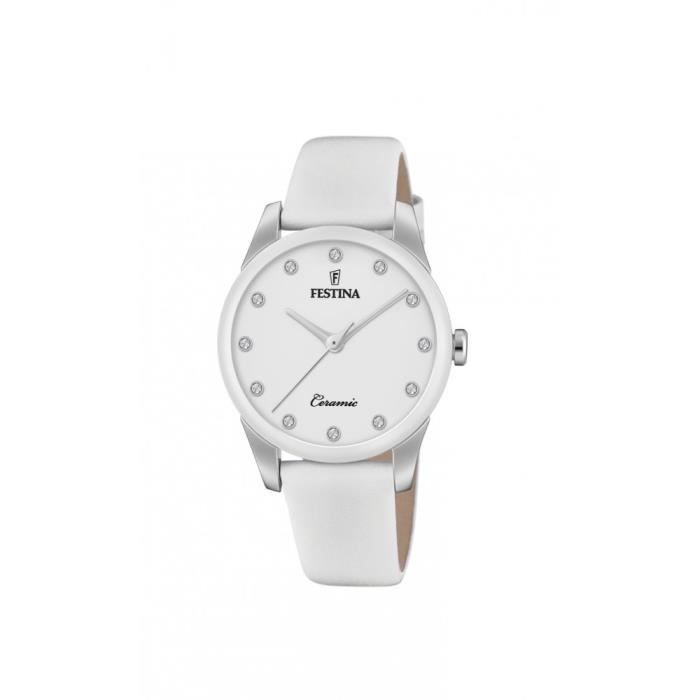 Montre Festina Ceramic - F20473/1 Blanc , - Achat/vente montre Blanc -  Cdiscount