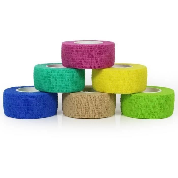 Lot De 4 Rouleaux De Strap Sport – 1,25 Cm X 10 M – Noir Et Blanc – Adhésif Extra Fort, Déchirable, Hypoallergénique – Pour Doigts, Poignets, Chevilles, Escalade, Fitness