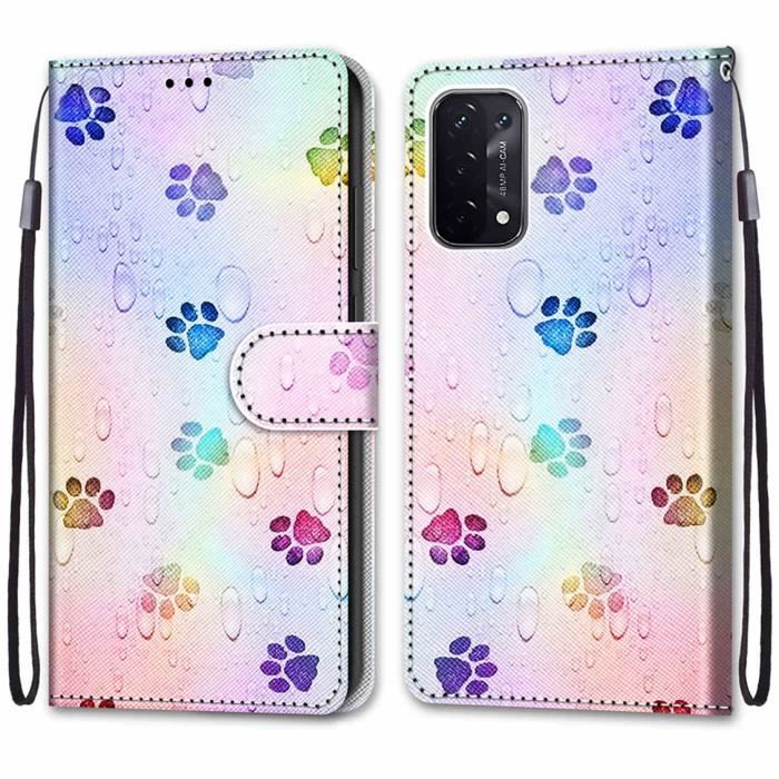 Coque pour Oppo A54 5G/A74 5G avec 2 Pièces Protection Écran en Verre Trempé, Transparent Étui