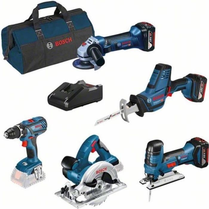 Bosch Professional KIT 5 OUTILS 18V