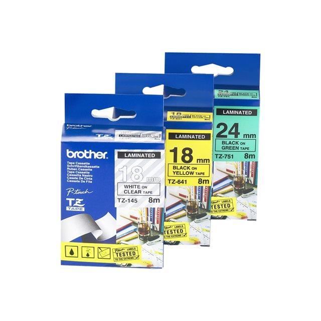 Ruban laminé BROTHER P TOUCH TZE 145 / 18mm