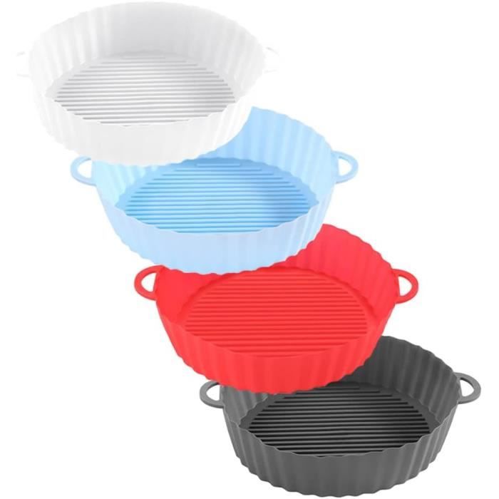 Cosori Lot de 2 pots en silicone réutilisables pour friteuse à air, accessoires de cuisine de rechange pour papier parchemin jetable, compatible avec Ninja, Tower, COSORI